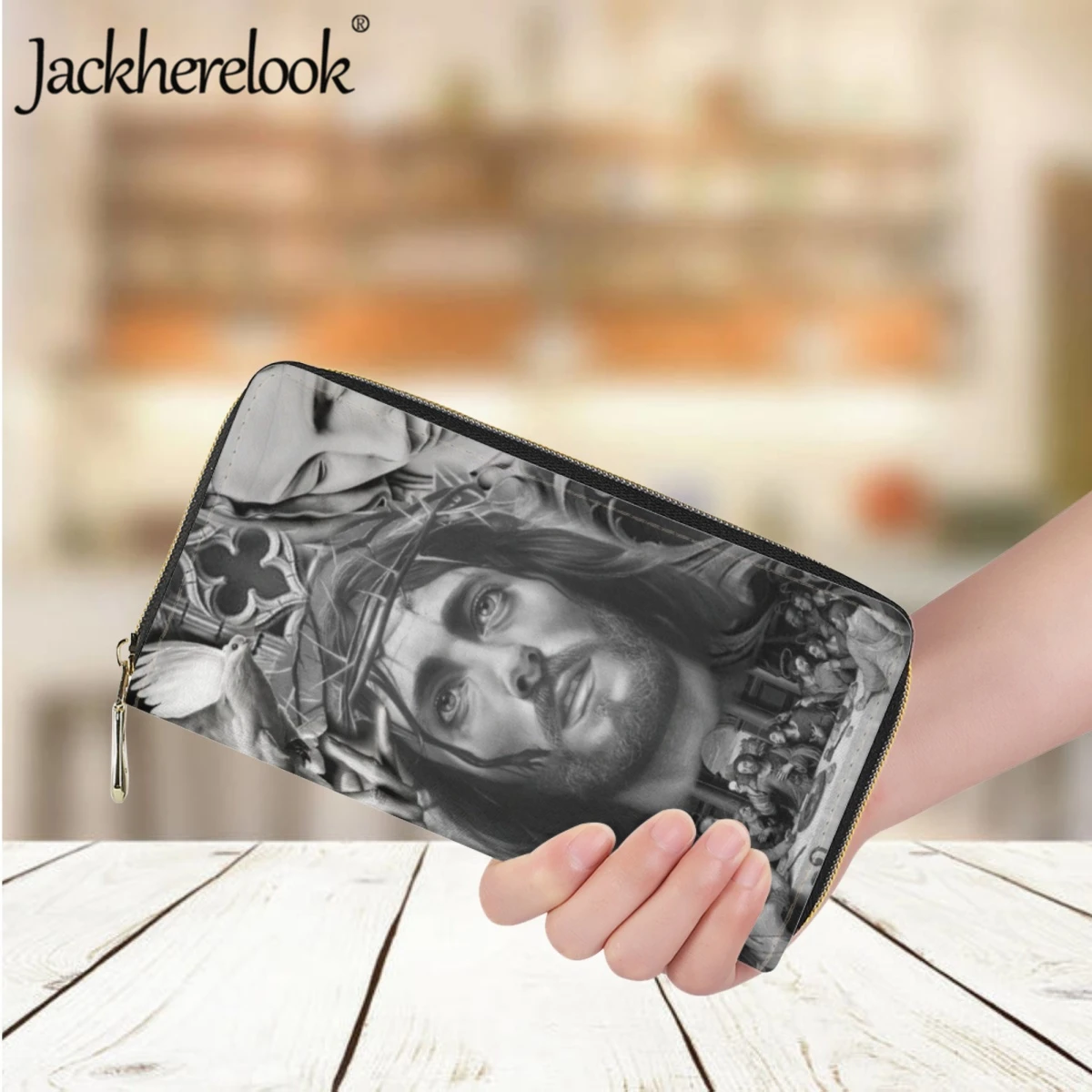 Длинный кошелек jackherelook с рисунком иисуса