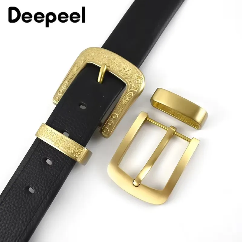 Deepeel 40 мм латунные пряжки для ремня с одной пряжкой для пояса - Фотография_6