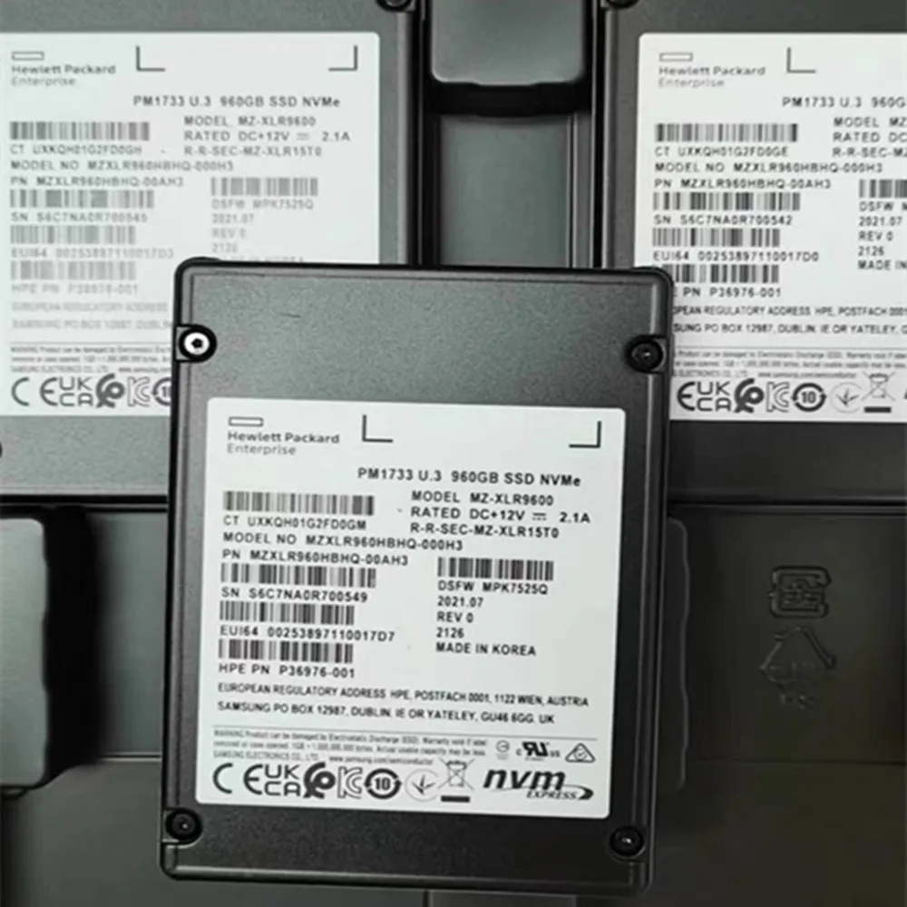 Оригинальный твердотельный накопитель nvme pcie для samsung pm1733 960g u - Фотография_2