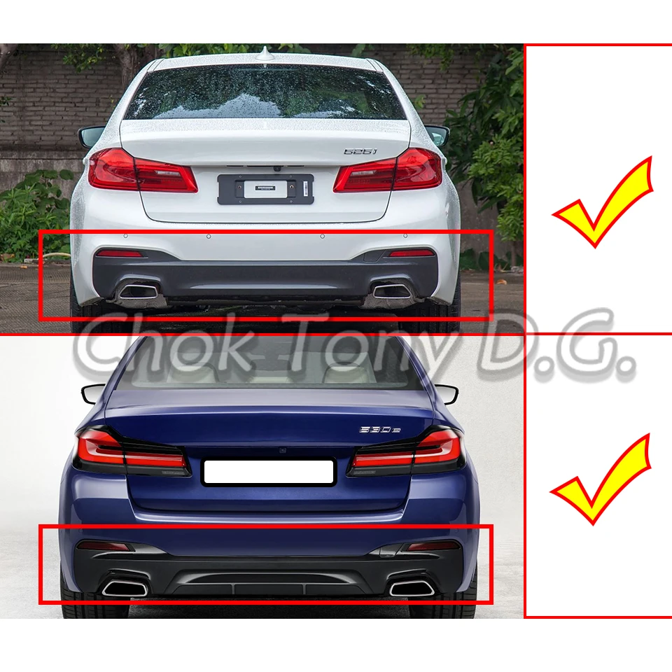Для bmw 5 серии g30 g31 lci m-bumper 2016-2024 передний задний бампер - Фотография_2