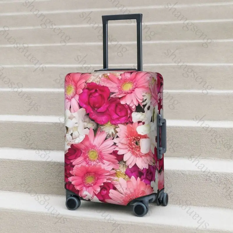 Чехол для дорожного багажа с цветком розы - Фотография_6