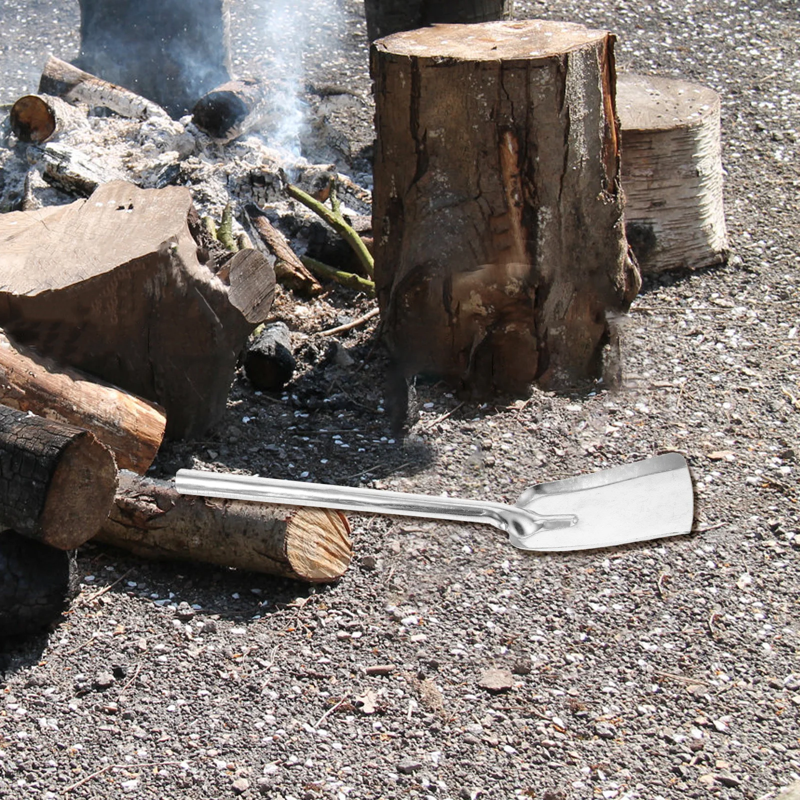 Thickened coal shovel long handle