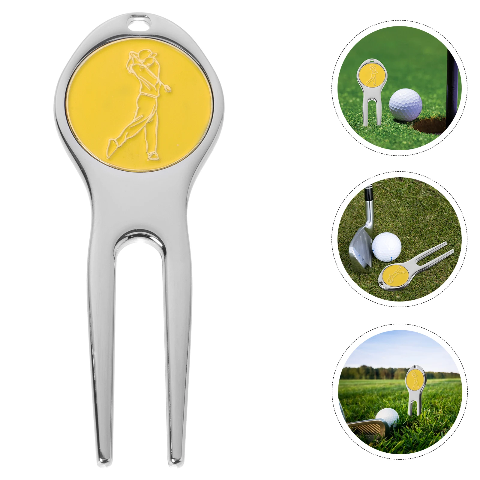 Ремонтная вилка из цинкового сплава для гольфа divot - Фотография_5