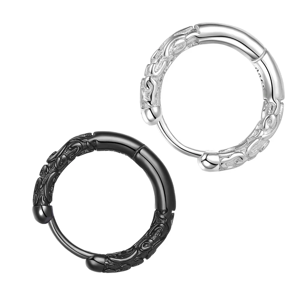 1 пара золотых серег-гвоздиков с манжетами - Фотография_3