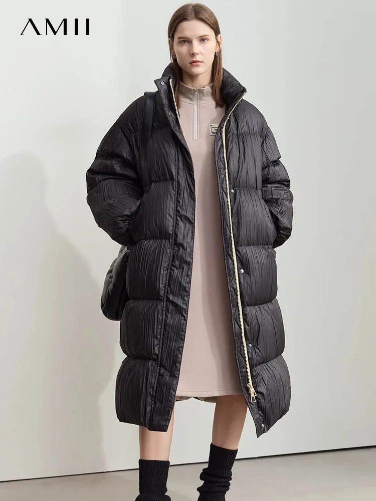Amii минималистичный женский пуховик с графеновой подкладкой