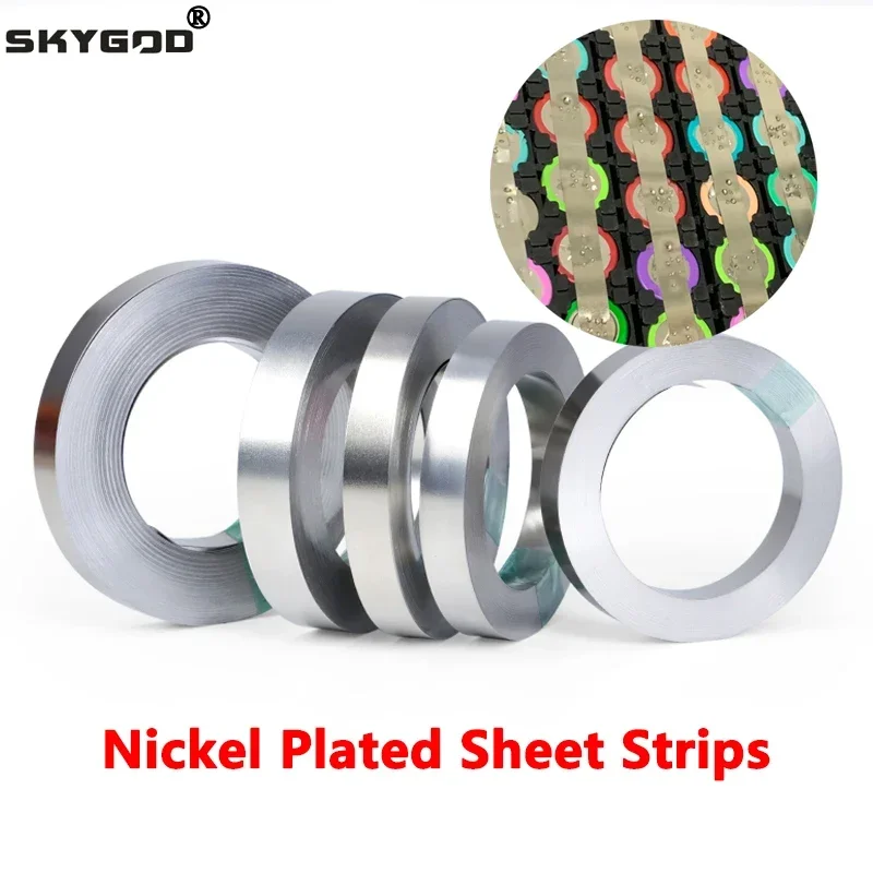 Никелированная полоса 18650 батарея