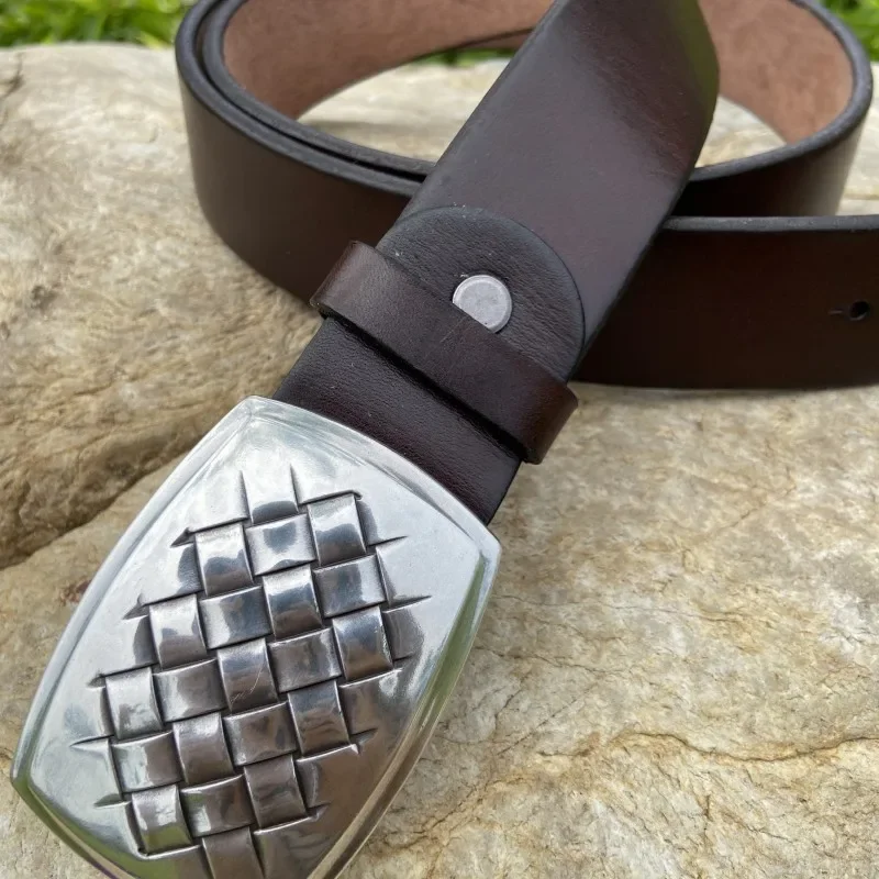 Ковбойская металлическая тканая мужская пряжка из сплава - Фотография_6