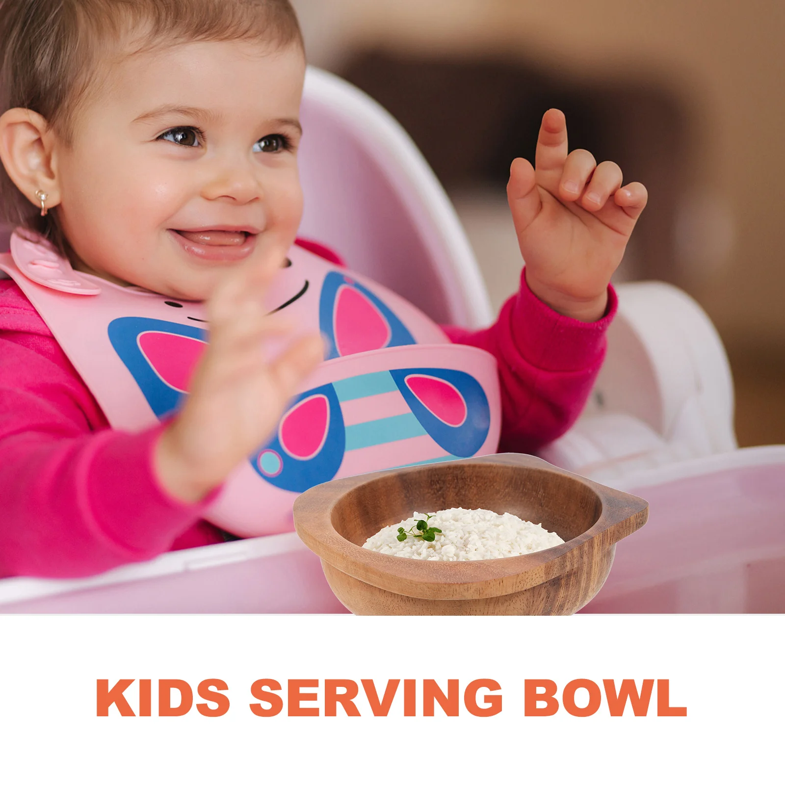 Детская еда, деревянная миска для завтрака для малышей - Фотография_2