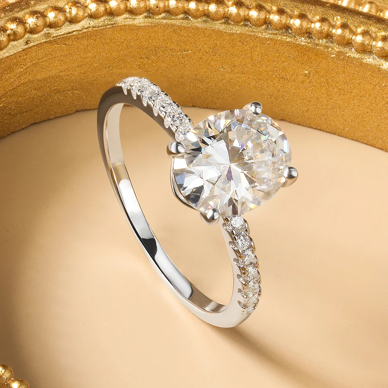 Nkhog 1ct 2ct 3ct овальное кольцо - Фотография_6