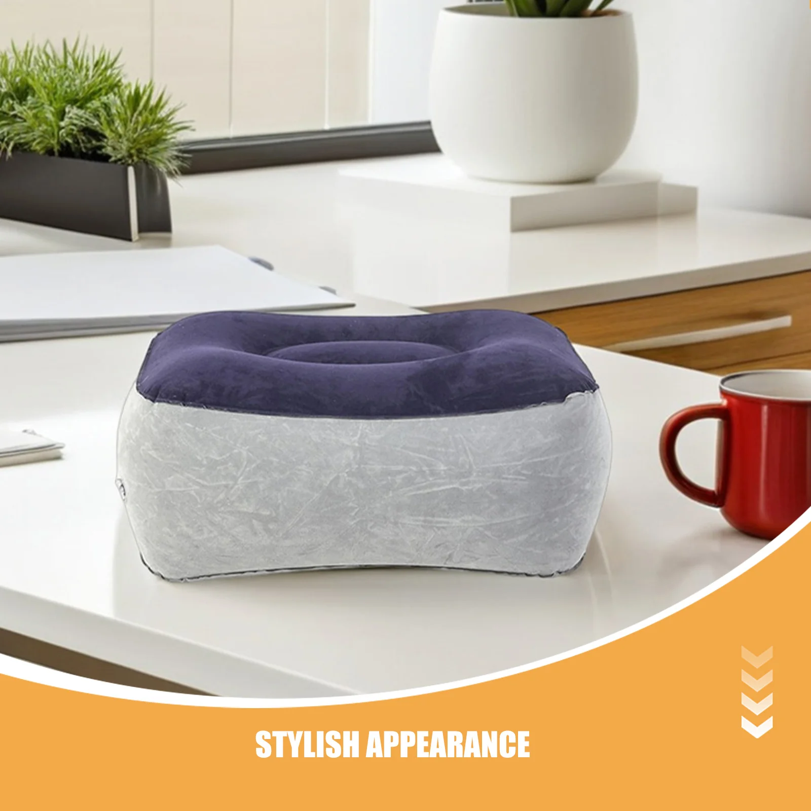 Надувная подставка для ног grayblue - Фотография_2