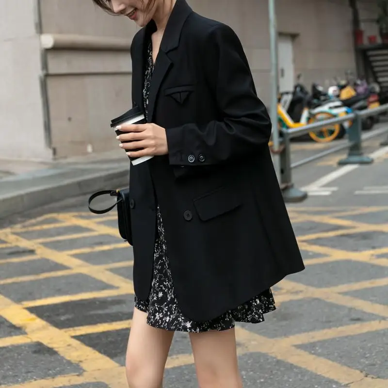 Новый осенний белый пиджак для женщин - Фотография_4