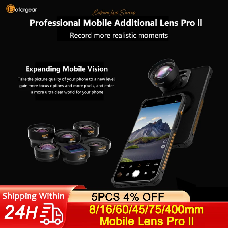 Объектив для камеры fotorgear-pro ii с т-образным креплением