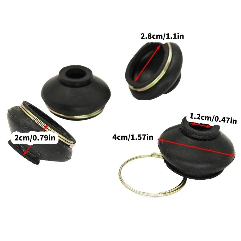 02de 4pcs резиновые пыль