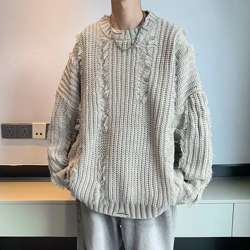 Винтажные однотонные вязаные пуловеры 202 - Фотография_3