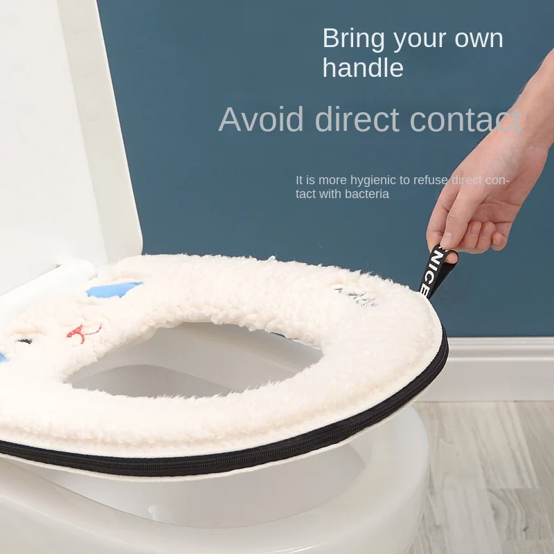 Мягкий коврик для унитаза зимний - Фотография_3