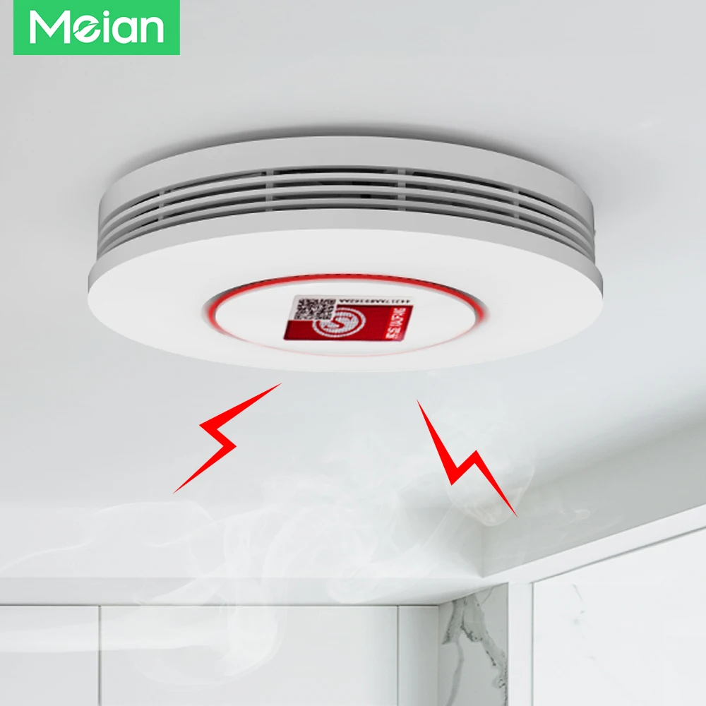 Датчик дыма meian tuya zigbee