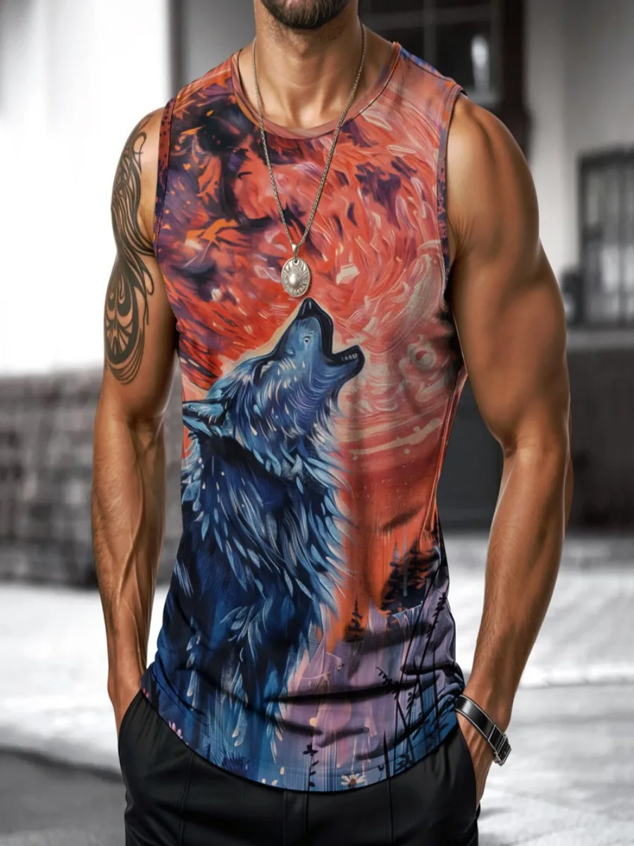 Мужской летний жилет street wolf