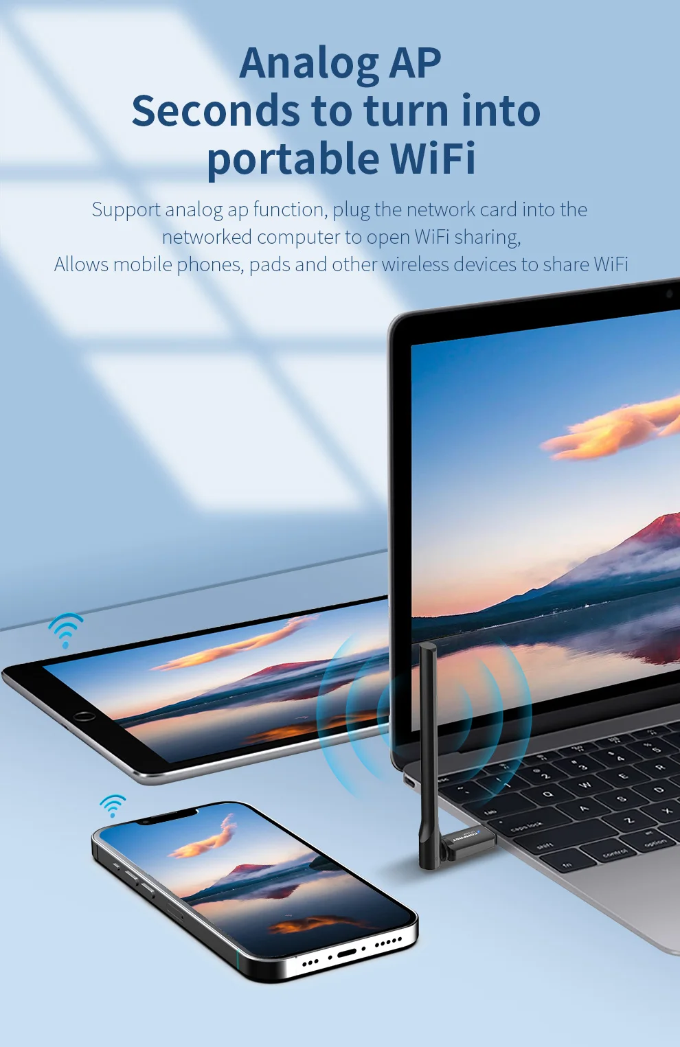 Адаптер comfast 287 мбит/с 2 - Фотография_5