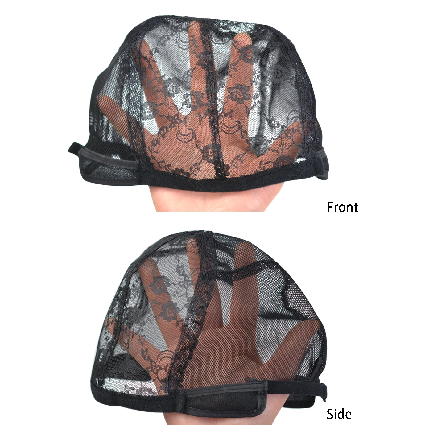 Черные кружевные шапочки для изготовления париков - Фотография_5