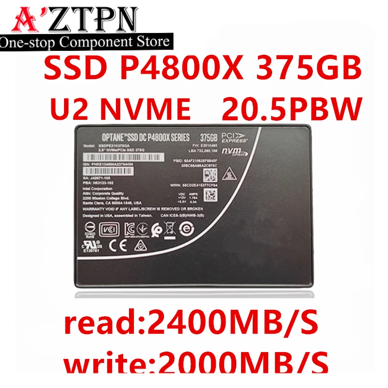Оригинальный твердотельный накопитель для intel p4800x 750 гб 375 гб u