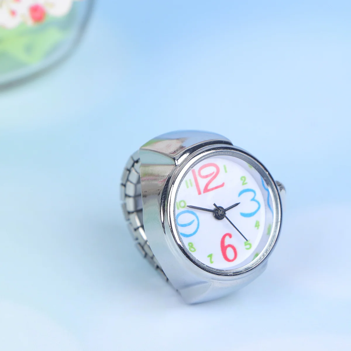 Мини-часы с кольцом для женщин и мужчин - Фотография_4