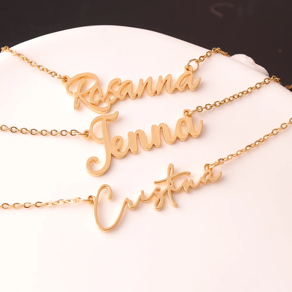 Индивидуальное ожерелье с именем для женщин - Фотография_4