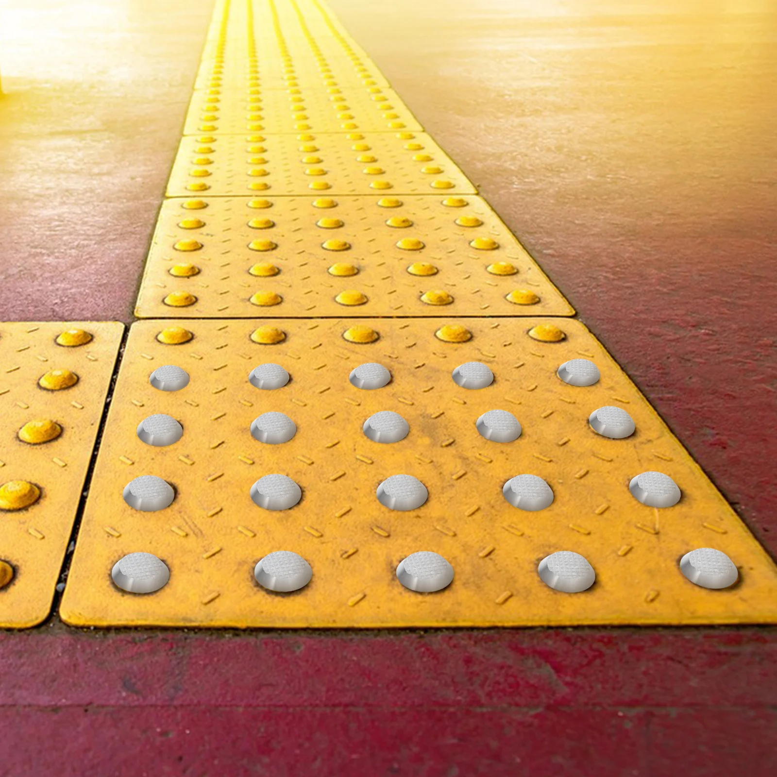 Тактильный предупреждающий индикатор для слепых дорожных гвоздей - Фотография_5