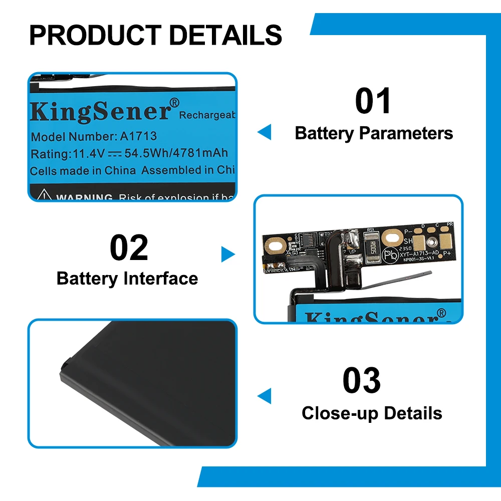 Kingsener a1713 аккумулятор для - Фотография_5