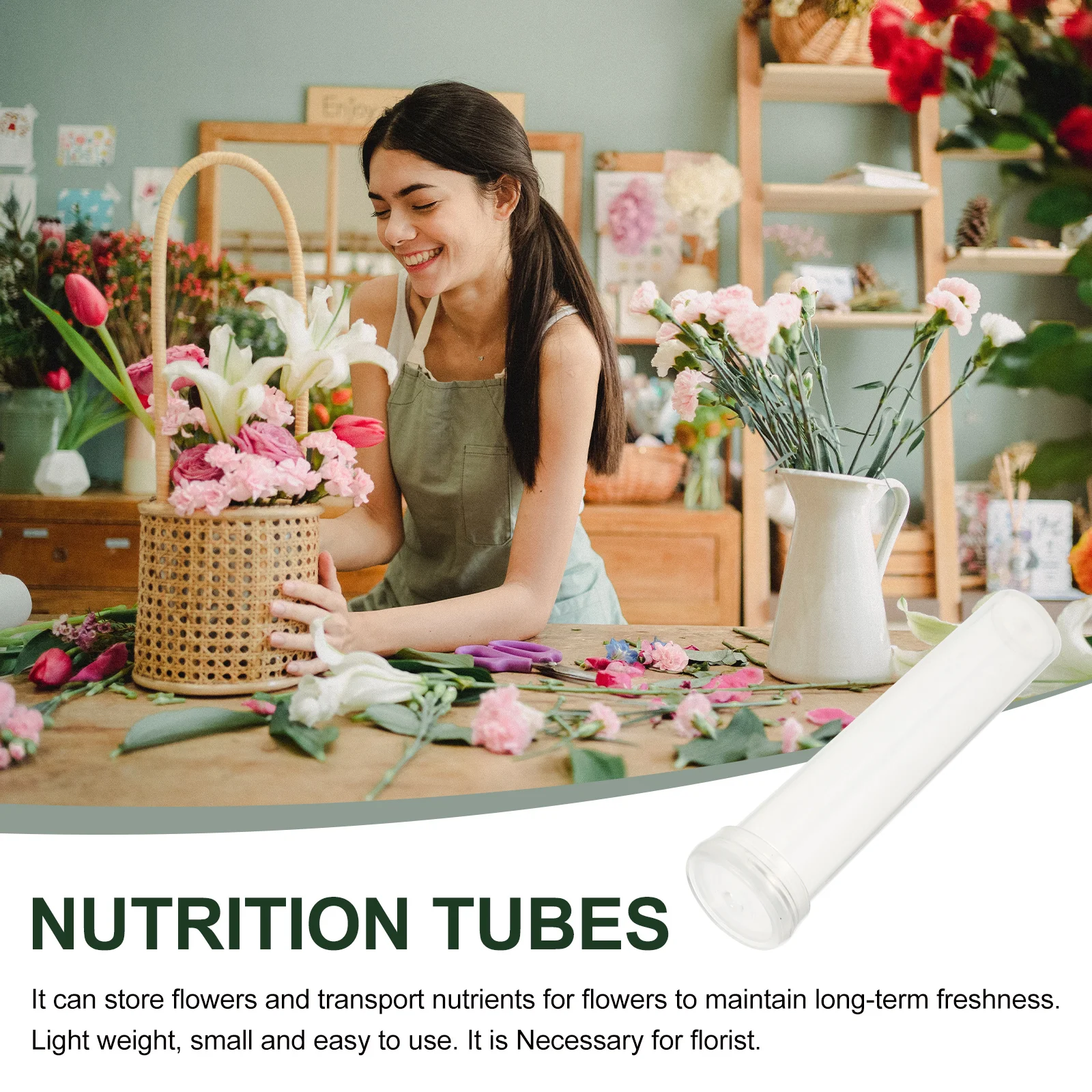 Легкая маленькая пластиковая трубка для цветов - Фотография_5