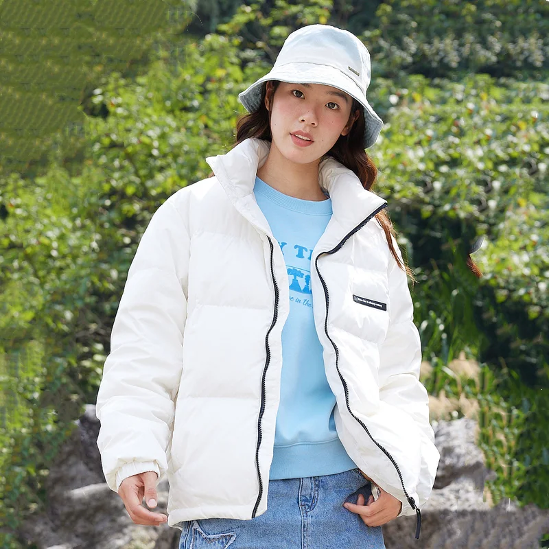 Metersbonwe мужская и женская короткая куртка-пуховик с воротником-стойкой - Фотография_3