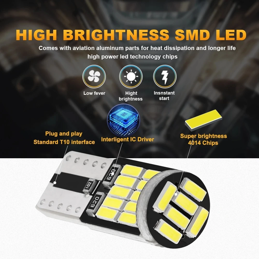 Шт. t10 w5w 194 501 led canbus - Фотография_2