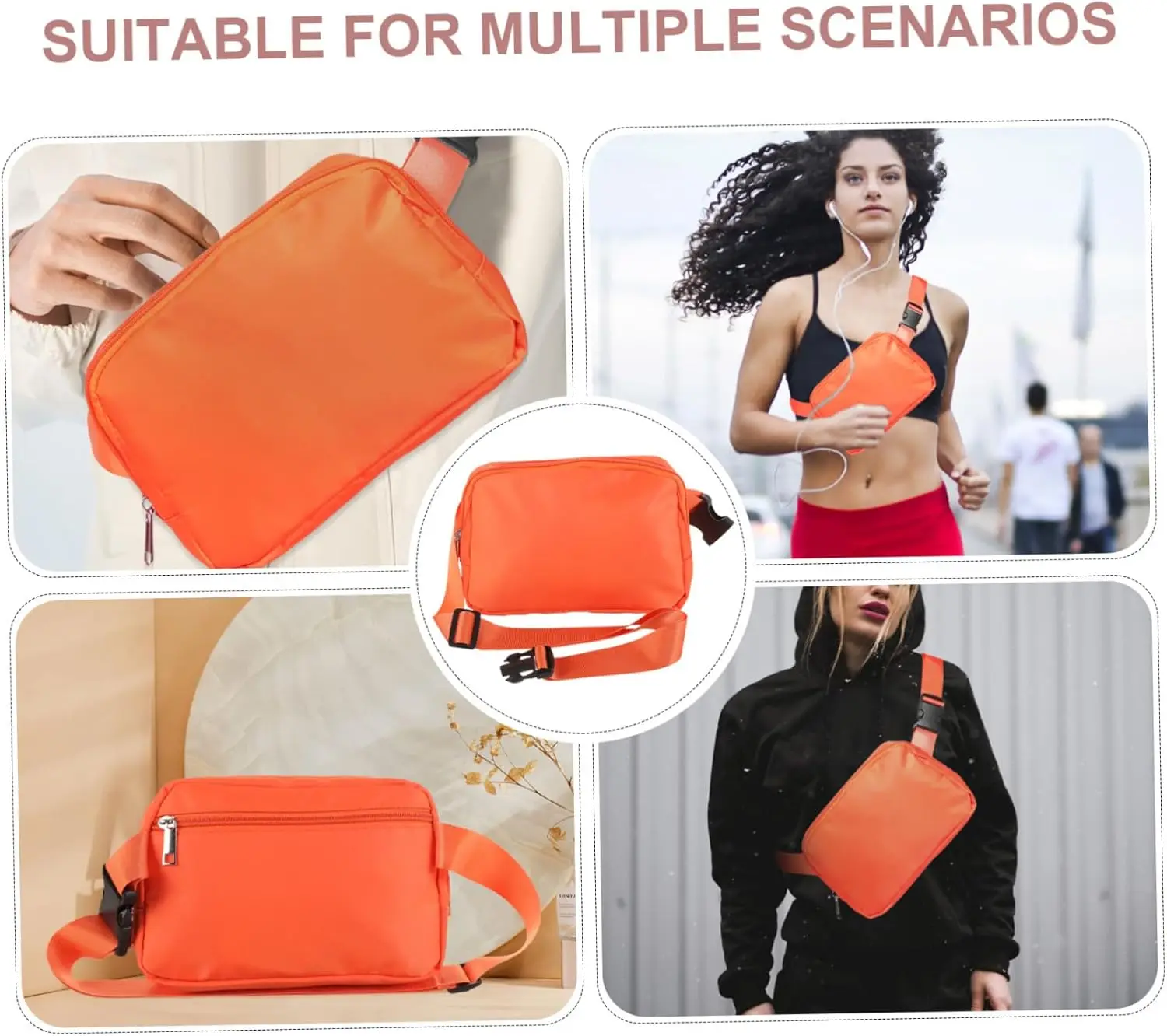 Нейлоновая поясная сумка для женщин - Фотография_5