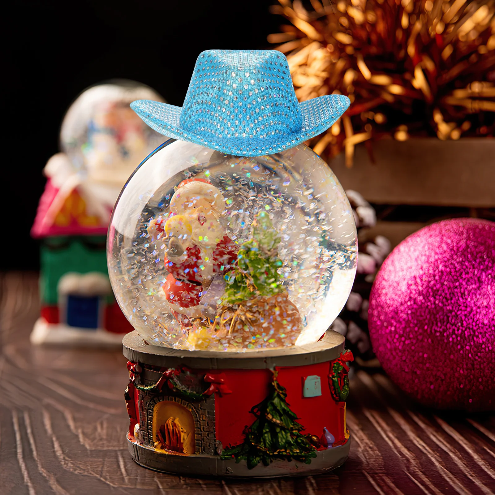 Мини-блестящие ковбойские шляпы - Фотография_6