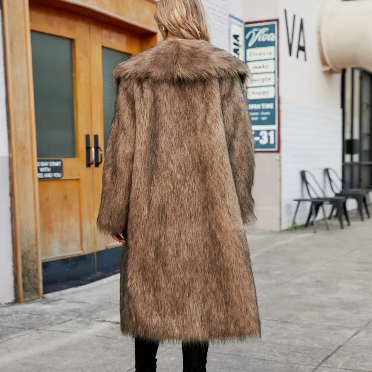 Women's fur coat autumn and - Фотография_5