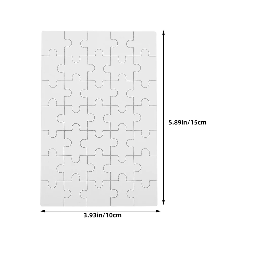Пустые белые кусочки головоломки - Фотография_4