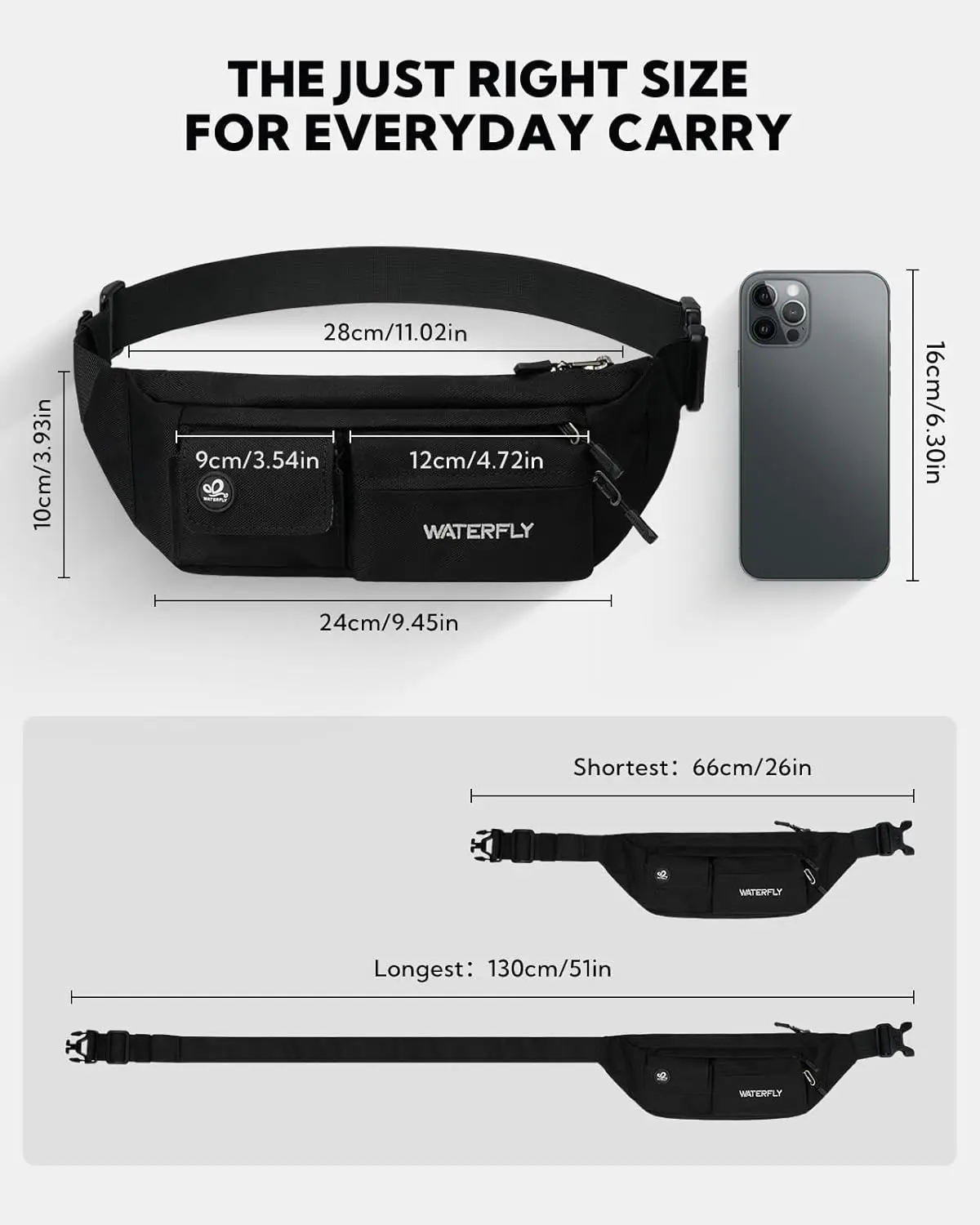 Маленькая поясная сумка через плечо waterfly - Фотография_4