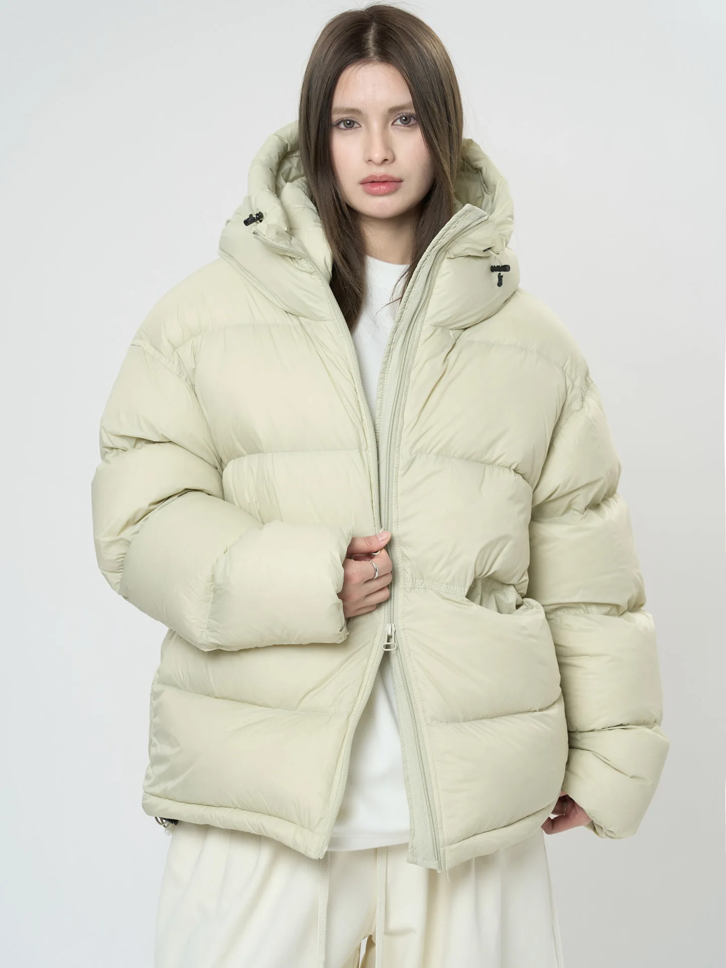 Зимний женский повседневный однотонный - Фотография_3