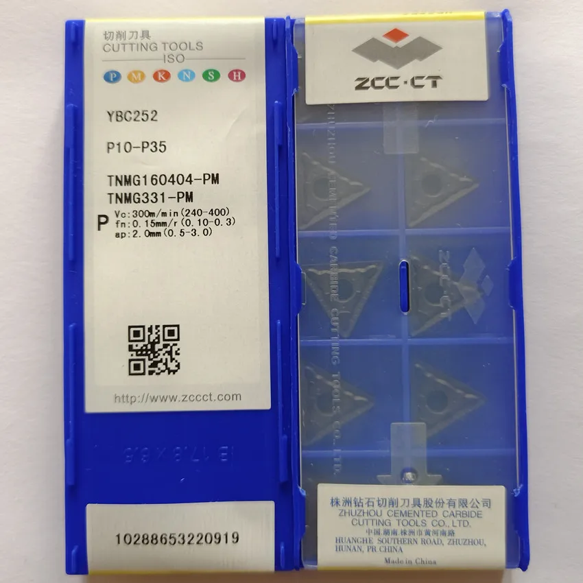 Zcc.ct tnmg160404-pm ybc252/tnmg160408-pm