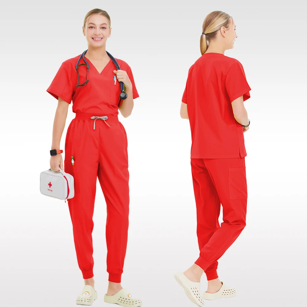 Красный цвет, униформа врача и медсестры - Фотография_2
