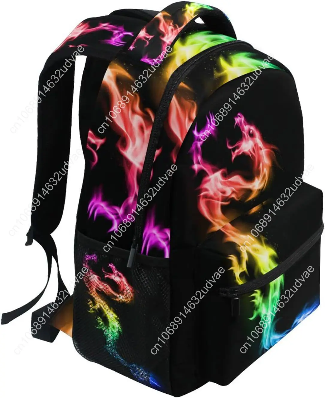 Школьный рюкзак fire rainbow dragon - Фотография_4