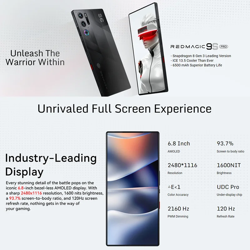 Оригинальный игровой телефон redmagic 9s pro global version 5g 6 - Фотография_2