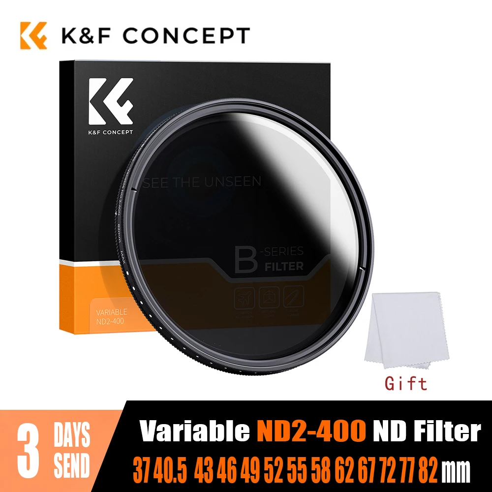 K & f concept φ nd фильтр с переменной нейтральной плотностью 37мм 40