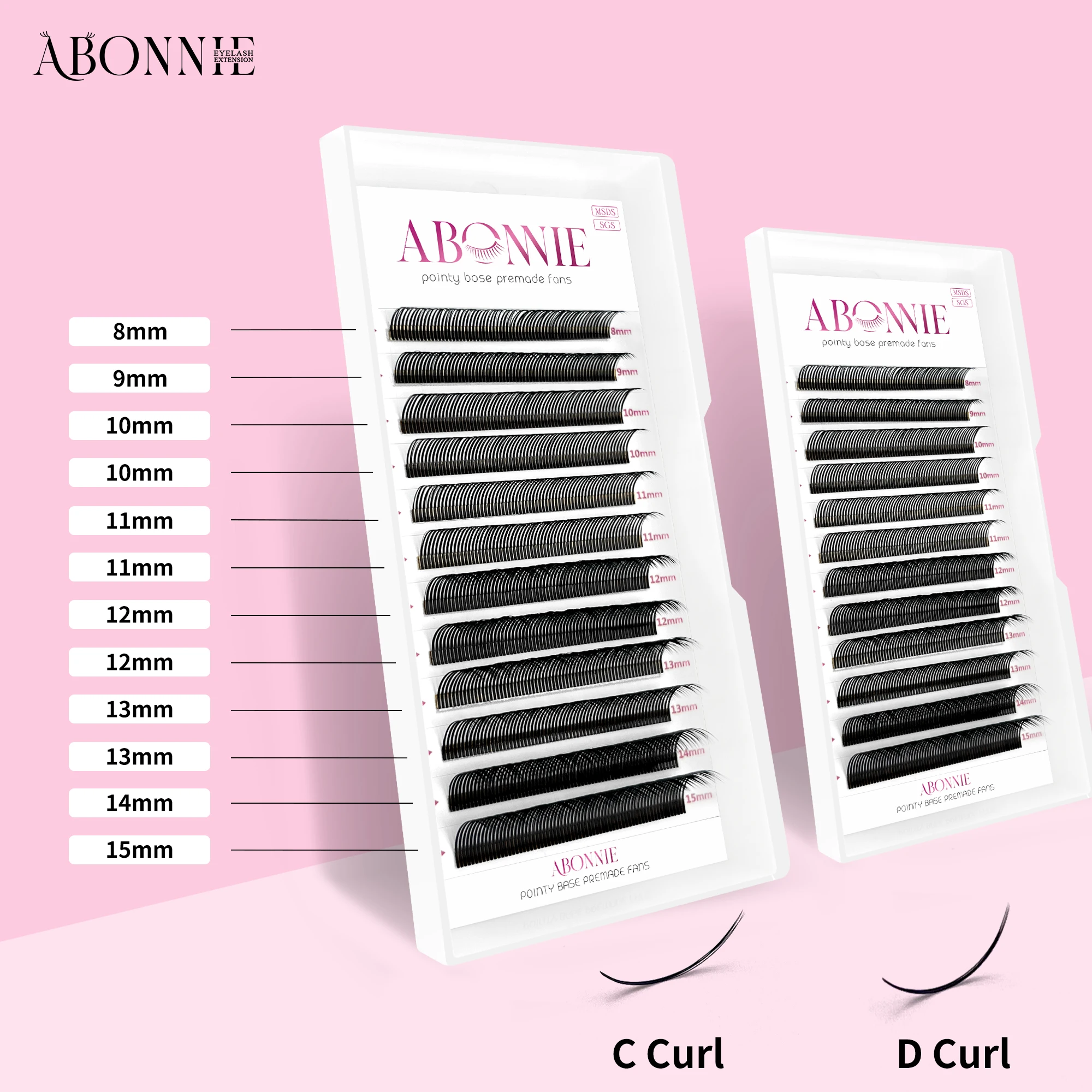 Закрытые веерные ресницы abonnie - Фотография_4