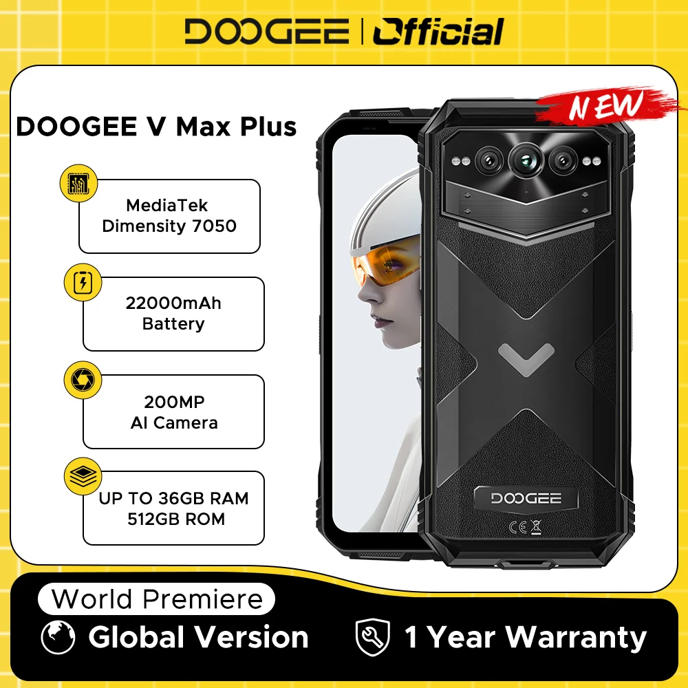 Мировая премьера прочный телефон doogee v max plus