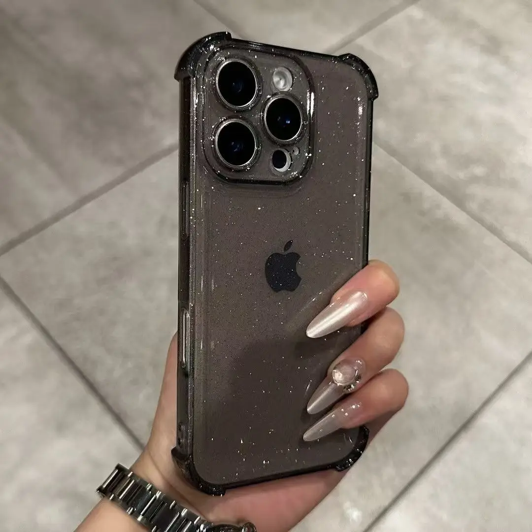 Прозрачный блестящий чехол для iphone 17 - Фотография_6