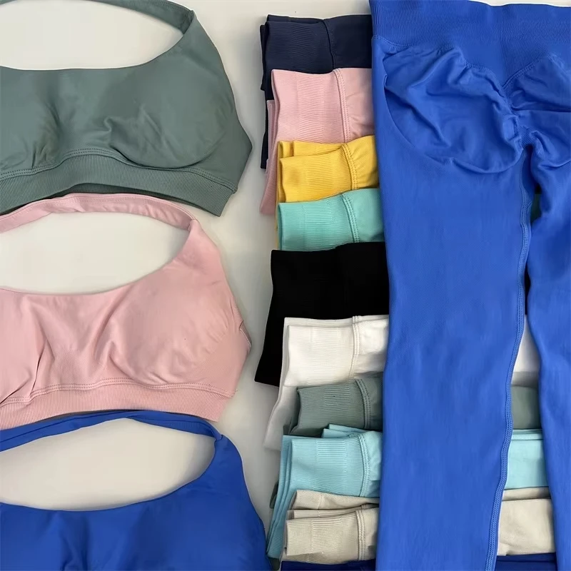 Женский бесшовный костюм для йоги; - Фотография_2