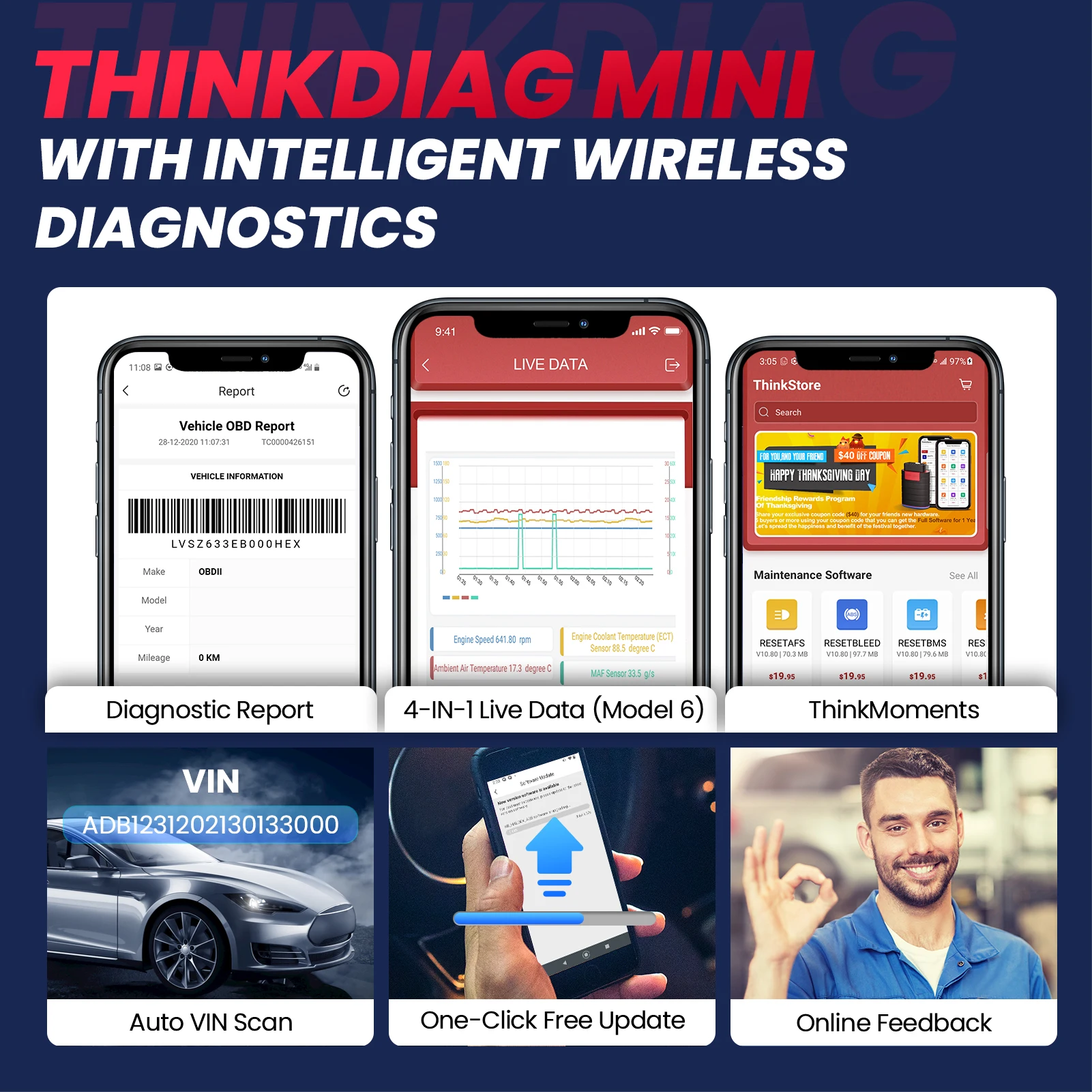 Thinkcar thinkdiag mini авто obd2 - Фотография_6