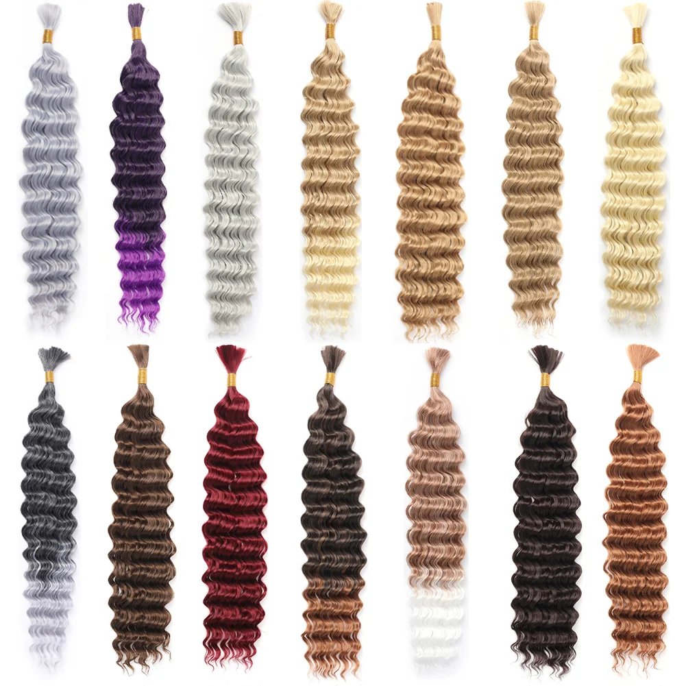 Deep wave braiding hair  synthetic - Фотография_2