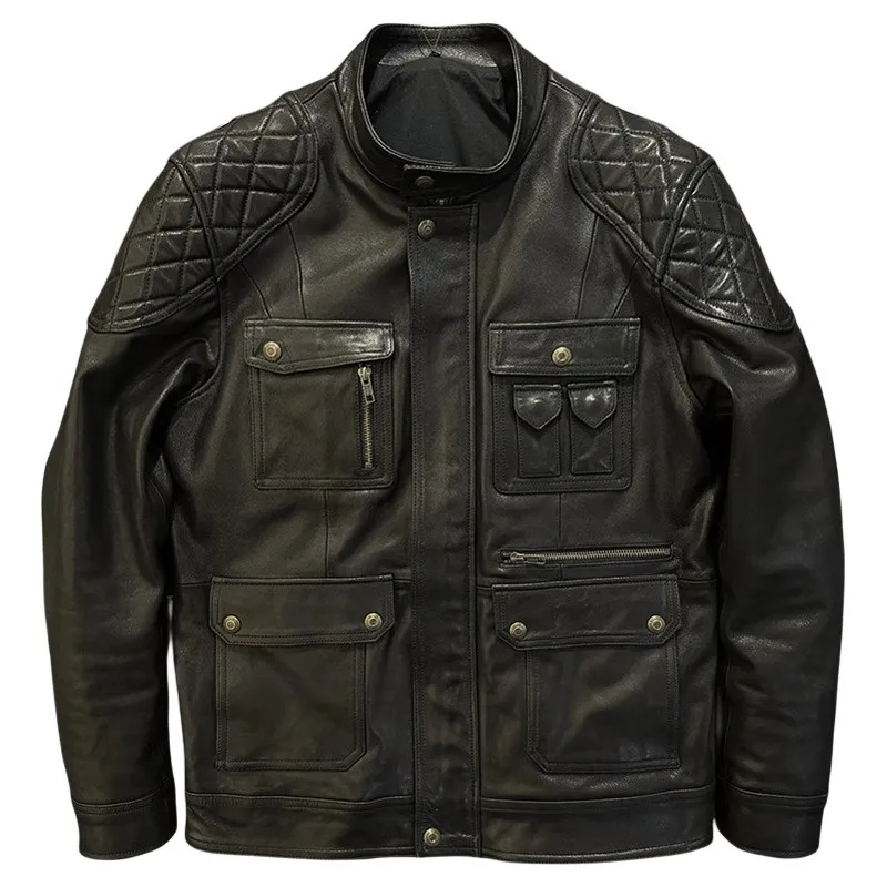 Воротник-стойка из натуральной кожи - Фотография_5