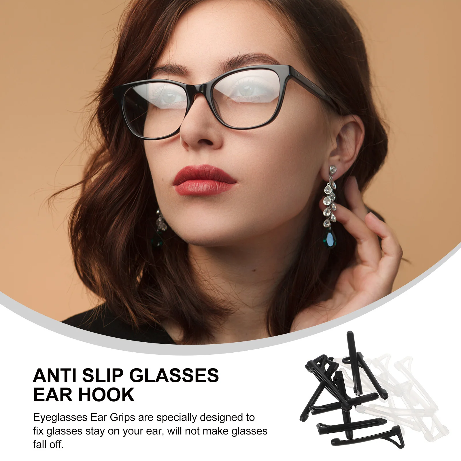 10 пар противоскользящих крючков для очков - Фотография_5